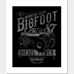 Bigfoot Monster Truck Posters and Art